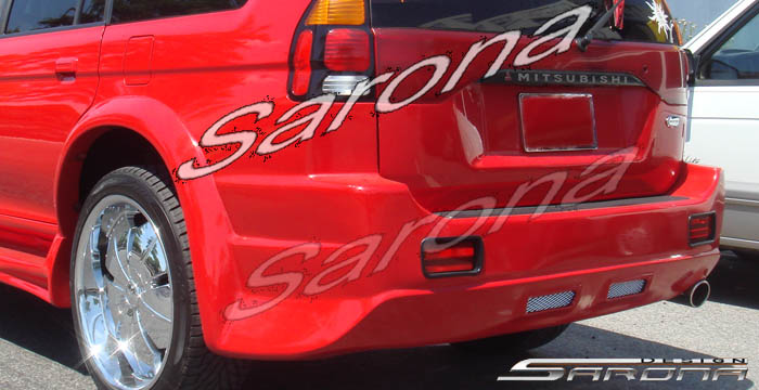 Custom Mitsubishi Montero Sport  SUV/SAV/Crossover Rear Bumper (2000 - 2003) - $490.00 (Part #MS-006-RB)